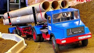 RC MODEL TRUCK MAGIRUS DEUTZ IN SCALE 116 AT THE RC CONSTRUCTION SITE AND IN MOTION [upl. by Aineg]