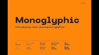 Monoglyphic Font Download [upl. by Ricketts973]