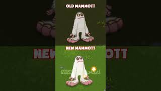 Old vs New Mammott  My singing monsters Mod [upl. by Boiney]