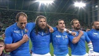 Italy sing passionate national anthem at RWC 2011 [upl. by Hardner]