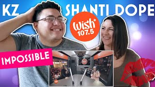 KZ Tandingan Shanti Dope  Imposible  LIVE on Wish 1075 Bus  COUPLES REACTION [upl. by Leima]