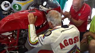 MV Agusta GP 5003 and 5004 replica  loud and proud with Giacomo Agostini classic motorcycles [upl. by Anaele222]