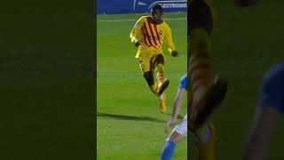 GOL DEL BARCELONA Ousmane Dembélé lo empata con un golazo ante el Linares en Copa del Rey  Shorts [upl. by Anyt]