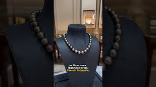 Black Tahitian Pearl Necklace [upl. by Eberhart849]