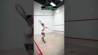 Squash Essentials EP20 Volley Drop Slow Mo  壁球教學 squash squashlife squashcoaching 壁球 [upl. by Adnulahs]