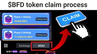 BFD token claim process  BFDcoin withdrawal process [upl. by Hewett]