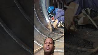 FCAW welding in share sky ring welder fcaw shorts youtube [upl. by Iz616]