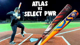 ATLAS vs SELECT PWR  Louisville Slugger BBCOR Showdown BROKEN BAT [upl. by Sawyer878]