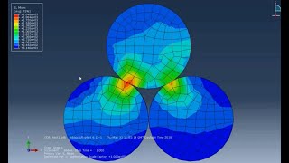 FEA Contact Force in Stacked Idealised Pipes or Drums  ABAQUS Tutorial [upl. by Thalia68]