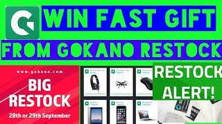 How to win gokano restock  win prize to gokano restock freegokano india2018 [upl. by Cristoforo]