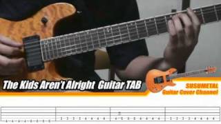 How to play quotThe Kids Arent Alrightquot on the guitar Intro amp Solo slow speed [upl. by Anselm877]