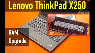 Lenovo ThinkPad X250  How To Replace Ram on Lenovo X250 [upl. by Asena]