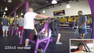 LUNKd  PLANET FITNESS for 400lb paused bench press  152 bodyweight [upl. by Rebah]