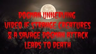 DOGMAN UNNERVING VIDEO OF STRANGE CREATURES amp A SAVAGE DOGMAN ATTACK LEADS TO DEATH [upl. by Enaud]