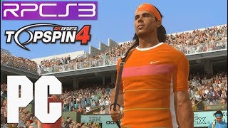 PS3 Emulator Top Spin 4 Tennis PC RPCS3 Haswell TSX i7 4790k [upl. by Kilgore]