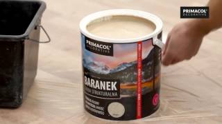 Farba strukturalna Baranek Primacol Decorative film instruktażowy [upl. by Zindman]