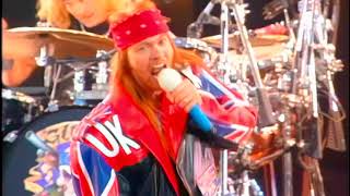 Guns N Roses  Paradise City Tribute Freddie Mercury  Wembley 1992 4K 60 fps [upl. by Sorcha398]