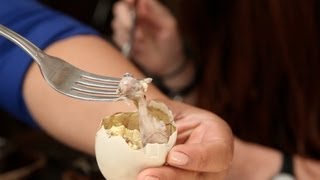 How To Eat Balut Fertilized Duck Egg [upl. by Ardnoek464]