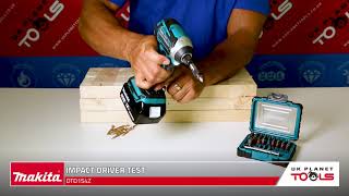 Testing the Makita DTD154Z Brushless Impact Driver  UK Planet Tools [upl. by Eerihs]