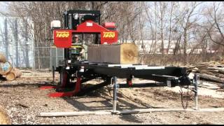 Portable Sawmill TimberKing 1600 In Action [upl. by Astred]