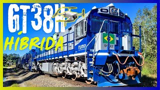 Locomotiva a Bateria GT38H híbrida [upl. by Denzil743]