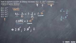 sucesiones numericas 112  notacion cientifica [upl. by Nylear]