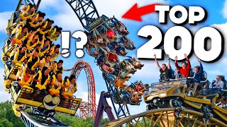 My Top 200 Roller Coasters in the WORLD [upl. by Uttasta]