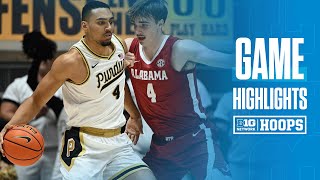 Alabama at Purdue  Highlights  Big Ten Mens Basketball  11152024 [upl. by Vidovik790]