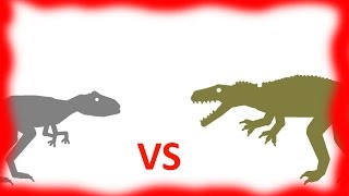 Dinosaurs battles Acrocanthosaurus vs Megalosaurus  DinoMania [upl. by Inverson]