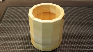 12 eckiger Übertopf für Blumen aus Regalbrett  Wooden plant pot  diy [upl. by Nylg268]