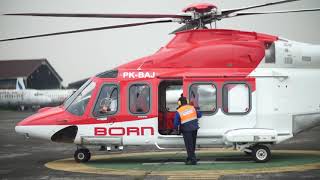 Air Born Indonesia  Agusta Westland AW139 Helicopter Safety Briefing Video [upl. by Nazus]