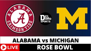 ALABAMA VS MICHIGAN LIVE  NCAAF Rose Bowl Game Score Radio JAN 01 2024 [upl. by Fenella372]