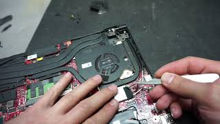 Asus ROG GU501G Thermal paste replacement [upl. by Aicylla]