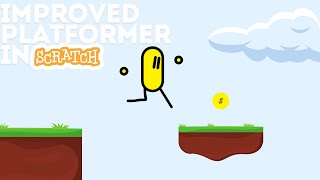 How to make a platformer in scratch Improved version [upl. by Jansson]