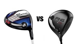 Callaway Big Bertha Driver Vs Ping I25 Driver Comparison and Review [upl. by Lorrimor71]