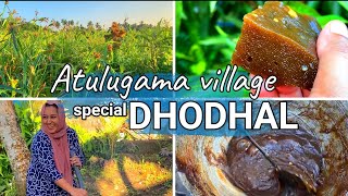 Srilankan Best Dhodhal recipe in tamil  Atulugama Village  Naveenas Tiny Tips  kalu dhodhal [upl. by Lehteb]