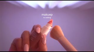 ASMR 🤍 No Talking First person Makeup On Your Face [upl. by Youngran]