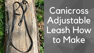 Lets Make a Black Canicross Adjustable Biothane Dog Leash Waterproof Dog Sports Leash How to Make [upl. by Terriss]