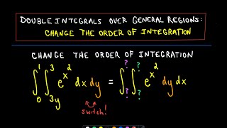 ❖ Double Integrals  Changing Order of Integration  Full Ex ❖ [upl. by Aneral]