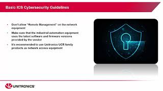 ICS Cybersecurity amp Unitronics Latest Cyber Enhancements [upl. by Alhak]