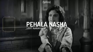 Pehla Nasha Lyrics Udit Narayan  HINDI LOFI Indian Lofi VIDEOAUDIO Lyrics [upl. by Pampuch]