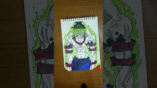 Drawing upper moon 6 gyotaru drawing demonslayer [upl. by Aitselec]