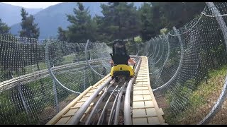 Fahrt durch den neuen 450GradKreisel am Alpine Coaster Imst [upl. by Kimble]