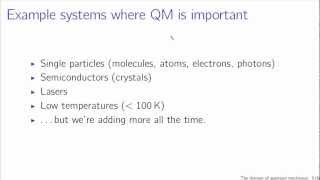 The domain of quantum mechanics [upl. by Airretnahs423]