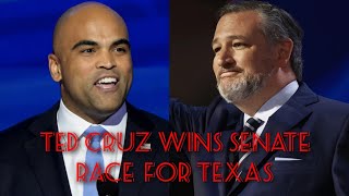 US Sen Ted Cruz defeats Democrat Colin Allred by TexasTribune [upl. by Currey400]