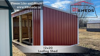 12x20 Loafing shed  NE Sheds [upl. by Deerdre950]