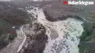 Kerala Wayanad Landslide DRONE view 184 Dead In Wayanad Landslide [upl. by Yrgoerg]