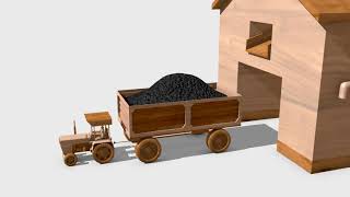 A wooden toy plants artificial flowers  tractor for children [upl. by Adnohsak895]