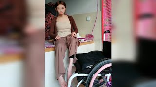 Easy Wheelchair Transfers  POLIO Lady  Paraplegic Life  Handicapped [upl. by Sahpec]