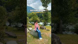 Sitting Poses in Jeans  Must try Poses  Shanika Khurmi ashortaday ytshorts shorts [upl. by Anauq]